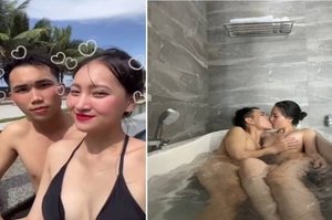 Hạ My quan hệ cùng bạn trai lúc đi chơi xa